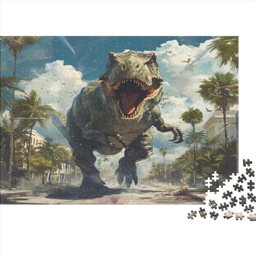 Dinosaurier Puzzle 1000 Teile,Puzzlespiel Für Erwachsene,Impossible Puzzle,Puzzle Geschicklichkeitsspiel Für Die Ganze Familie, Geschenke Für Männer/Frauen Erwachsenen Puzzel 1000pcs (75x50cm) von BSYZPVELG