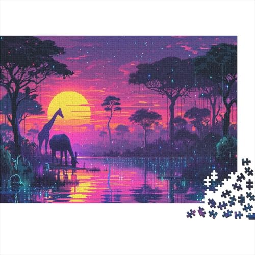 Dschungeltiere Puzzle 1000 Teile,Puzzle Für Erwachsene, Impossible Puzzle,Puzzle 1000 Puzzle Home DekoRatteion Puzzle,Erwachsenenpuzzle Puzzel 1000pcs (75x50cm) von BSYZPVELG