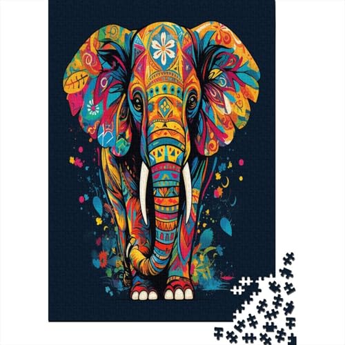 Elefant Puzzle 1000 Teile Puzzle Für Erwachsene Und Kinder Ab 14 Jahren Puzzel 1000pcs (75x50cm) von BSYZPVELG