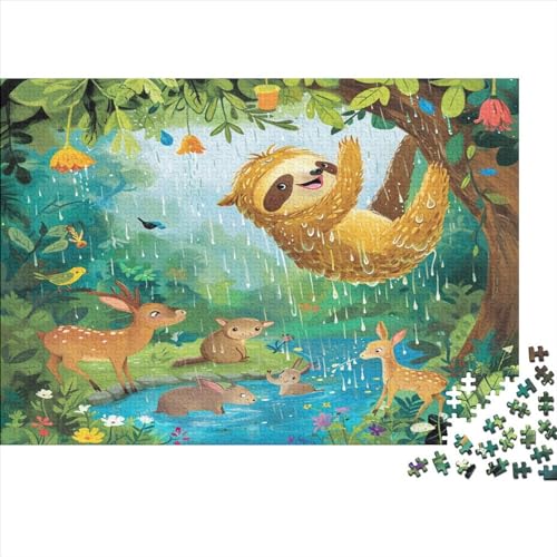 Faultier Puzzlespiel 1000 Teile Puzzle Für Erwachsene Und Kinder Ab 14 Jahren, Erwachsenen Puzzlespiel Puzzel 1000pcs (75x50cm) von BSYZPVELG