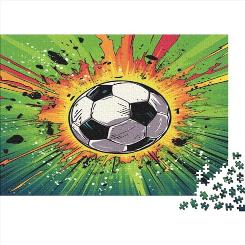 Fußball Puzzlespiel 1000 Teile, Puzzle Erwachsene 1000 Teile, Impossible Puzzle GesKükenlichkeitsspiel Für Die Ganze Familie, Puzzle Erwachsene 1000 Teile Puzzel 1000pcs (75x50cm) von BSYZPVELG