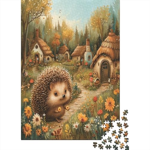 Igel Puzzle 1000 Teile Erwachsener Kniffel Spaß Für Die Ganze Familie - Abwechslungsreiche 1000 Puzzleteilige Motive Puzzlespiel Erwachsene, Puzzel 1000pcs (75x50cm) von BSYZPVELG