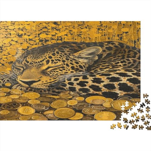 Leopard Puzzle 1000 Teile - Puzzle Für Erwachsene, Puzzle, Puzzlespiel Erwachsenen Puzzlespiel Puzzel 1000pcs (75x50cm) von BSYZPVELG