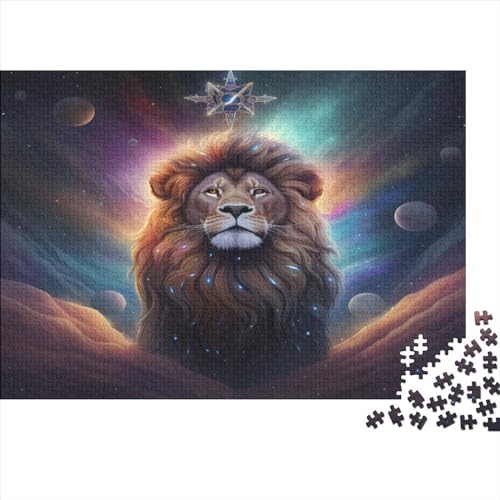 Löwe 1000 Teile,Impossible Puzzle,GesKükenlichkeitsspiel Für Die Ganze Familie, Erwachsenen Puzzlespiel Puzzel 1000pcs (75x50cm) von BSYZPVELG