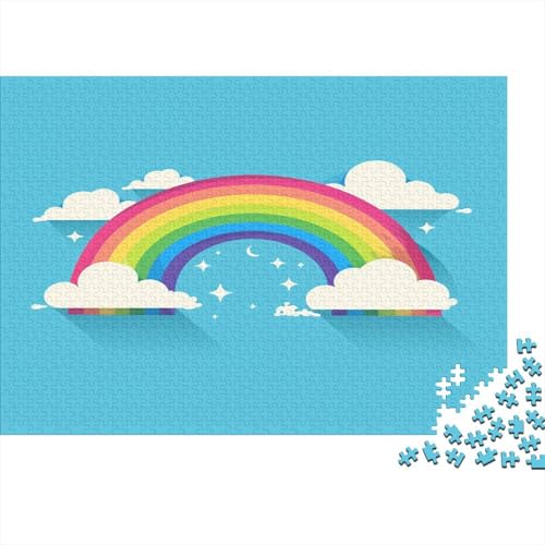 Regenbogen Puzzlespiel 1000 Teile Erwachsene -Puzzle 1000 Stück Spiel Puzzles Für Erwachsene Kinder Puzzle Erwachsenen Puzzlespiel Puzzel 1000pcs (75x50cm) von BSYZPVELG