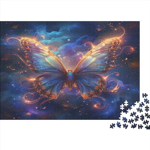 Schmetterling Puzzle 1000 Teile,für Erwachsene, Impossible Puzzle,farbenfrohes Legespiel,GesKükenlichkeitsspiel Für Die Ganze Familie,Erwachsenenpuzzle Puzzel 1000pcs (75x50cm) von BSYZPVELG