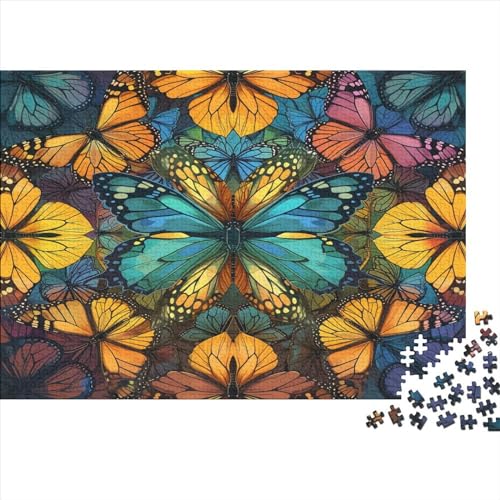 Schmetterling Puzzle 1000 Teile Erwachsene, Puzzlespiel Jigsaw Puzzles Erwachsenen Puzzlespiel Puzzel 1000pcs (75x50cm) von BSYZPVELG