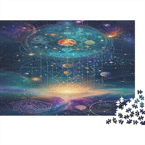 Sonne Mond Puzzle 1000 Teile,Puzzle Für Erwachsene, Impossible Puzzle, Geschicklichkeitsspiel Für Die Ganze Familie,Puzzle Farbenfrohes,Puzzle-Geschenk,Raumdekoration Puzzel 1000pcs (75x50cm) von BSYZPVELG