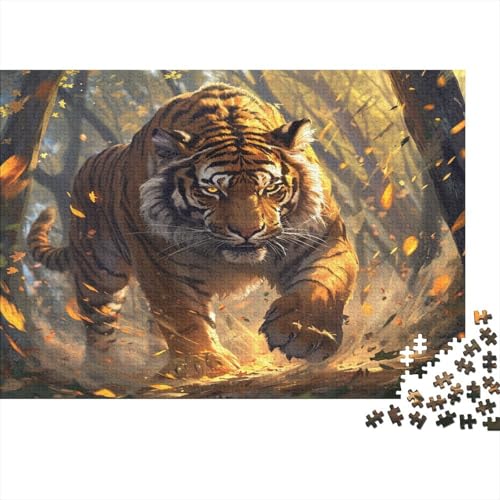 Tiger Puzzle 1000 Teile,Puzzlespiel Für Erwachsene,Impossible Puzzle,Puzzle Geschicklichkeitsspiel Für Die Ganze Familie, Geschenke Für Männer/Frauen Erwachsenen Puzzel 1000pcs (75x50cm) von BSYZPVELG