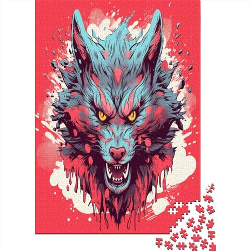 Wolf Puzzle 1000 Teile Erwachsener Kniffel Spaß Für Die Ganze Familie - Abwechslungsreiche 1000 Puzzleteilige Motive Puzzlespiel Erwachsene, Puzzel 1000pcs (75x50cm) von BSYZPVELG