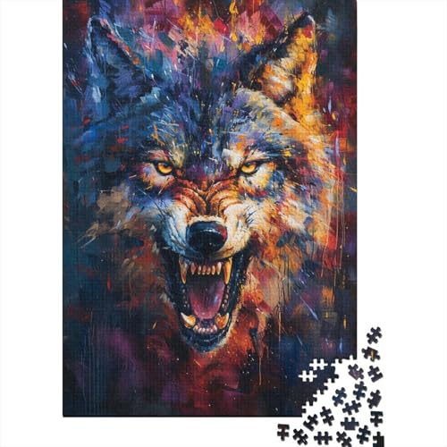 Wolf Puzzlespiel 1000 Teile Puzzle Für Erwachsene Und Kinder Ab 14 Jahren, Puzzle Erwachsenen Puzzlespi Puzzel 1000pcs (75x50cm) von BSYZPVELG