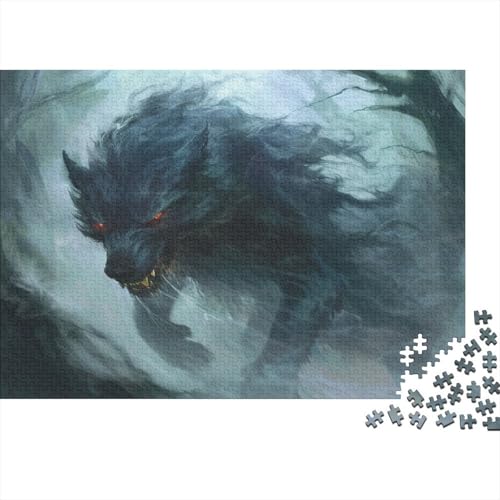 Wolf Puzzlespiel 1000 Teile Puzzle Für Erwachsene Und Kinder Ab 14 Jahren, Puzzle-Motiv Erwachsenen Puzzlespiel Puzzel 1000pcs (75x50cm) von BSYZPVELG