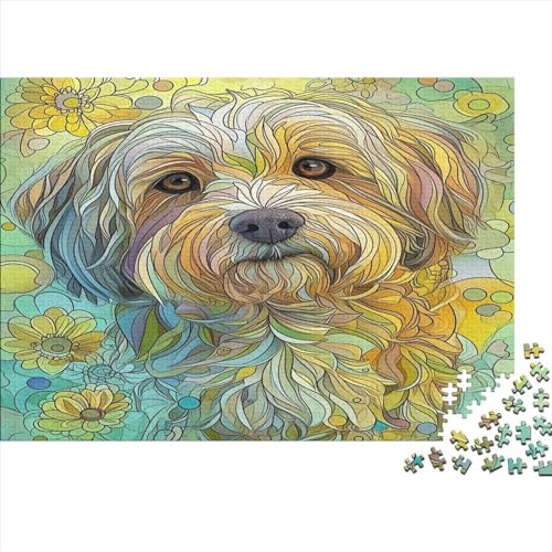 Yorkshire Terrier Puzzle 1000 Teile,Puzzle Für Erwachsene, Impossible Puzzle, GesKükenlichkeitsspiel Für Die Ganze Familie,Puzzle Farbenfrohes,Puzzle-Geschenk Puzzel 1000pcs (75x50cm) von BSYZPVELG