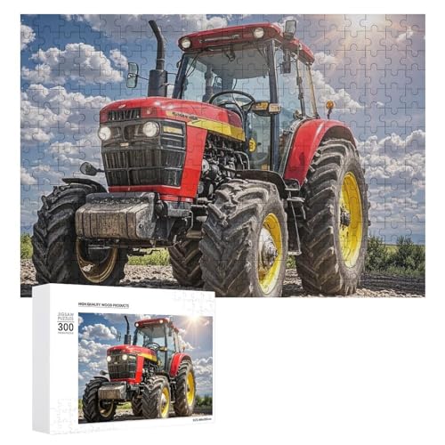 300-teiliges Puzzle – Traktor-Themen-Bilderpuzzle, herausforderndes Puzzle für Erwachsene, personalisiertes Holzpuzzle, Fotopuzzle, Geschenke, 39,9 x 27,9 cm von BTCOWZRV