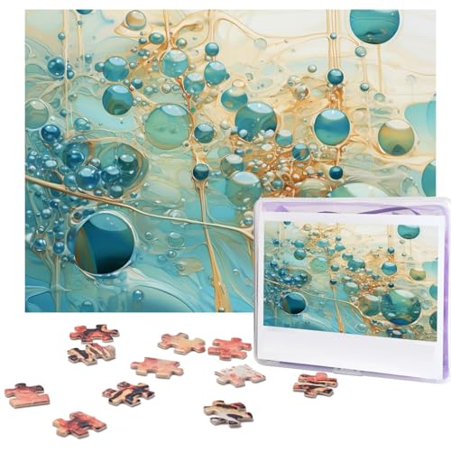 500 Teile Puzzle – Blasenmalerei, Bildpuzzles für Erwachsene, anspruchsvolles Puzzle, personalisiertes Holzpuzzle, Fotopuzzle, Geschenke, 51,8 x 38,1 cm von BTCOWZRV