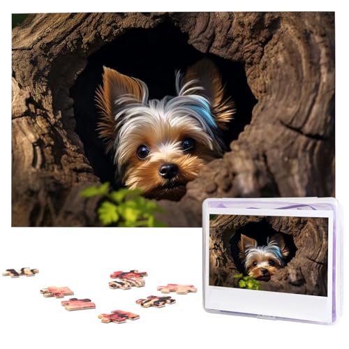 A Little Yorkshire Terrier Puzzle, 1000 Teile, personalisiertes Puzzle, Holzbild, Puzzle für Erwachsene, Fotopuzzle, Kunst, Wandbehang, Dekoration für Geburtstag, Hochzeit, Valentinstag, Jahrestag A Little Yorkshire Terrier Puzzle, 1000 Teile, personalisiertes Puzzle, Holzbild, Puzzle für Erwachsene, Fotopuzzle, Kunst, Wandbehang, Dekoration für Geburtstag, Hochzeit, Valentinstag, Jahrestag von BTCOWZRV