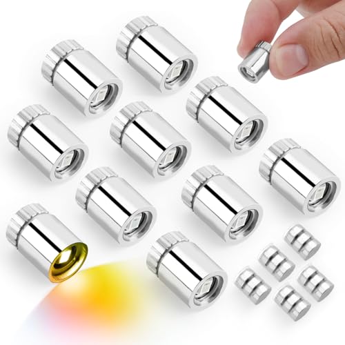 10stk Led Minilichter, Batterie im Lieferumfang Enthalten Winzige Lichter Puppenhauslichter Mini-Spotlichter für Papierlaternen Basteln Puppenhauszubehör (Buntes Licht Langsames Blinken) von BTFO