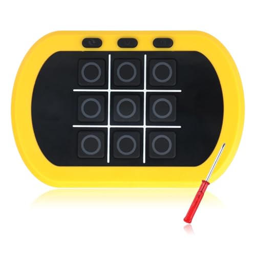 Elektronisches Tic-Tac-Toe-Spiel, 5-in-1 Tragbar Tic-Tac-Toe Bolt Spiel Handheld Puzzle Spielkonsole für Bildung und Gedächtniswachstum Autofahrt Geschenke für Kinder und Erwachsene von BTFO