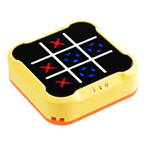 Elektronisches Tic Tac Toe Spiel, Handheld-Puzzlespielkonsole Tragbare Elektronische Reisespiele für Bildung und Gedächtnisentwicklung Brettspiele zum Zappeln für Kinder und Erwachsene von BTFO