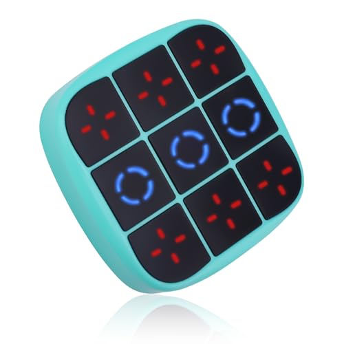 Tic Tac Toe-Spiel, Elektronische Handspielkonsole Tragbare Reisespiele Lehrreich Zappelspielzeug Puzzle-Brettspiel Geschenk für Kinder Erwachsene Alle Altersgruppen (Grün) von BTFO