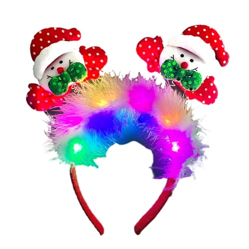 BTGHPI Glitzerndes Haarband für Weihnachten, Party, Kinder, festliches Haarband, Familientreffen, Feiern, Verkleidungs-Kopfbedeckung von BTGHPI