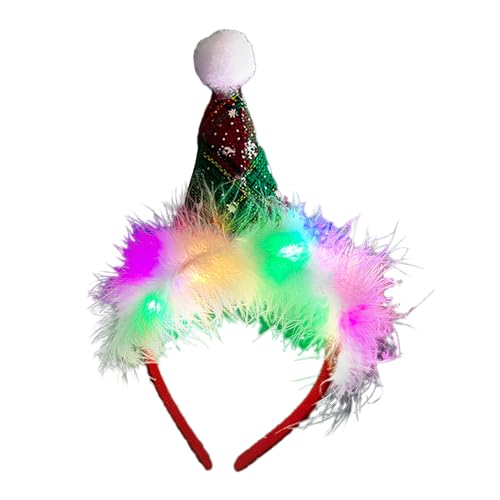 BTGHPI Glitzerndes Haarband für Weihnachten, Party, Kinder, festliches Haarband, Familientreffen, Feiern, Verkleidungs-Kopfbedeckung von BTGHPI