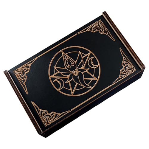 Holz Push Pull Tarot Karten Lagerung Box Tragbare Karte Container Astrologie Schmuck Box Wahrsagerei Karte Lagerung Fall von BTGHPI