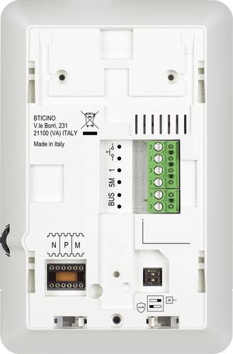 Bticino CLASSE100 A16E Audio-Innenstelle 2-Draht Inneneinheit Weiß von BTICINO