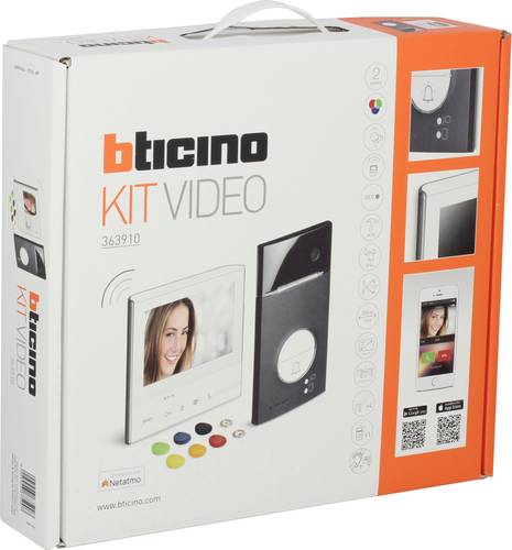 Bticino FLEX VIDEO L3000 BLACK + X13E Video-Sprechanlagen-Set WLAN Video-Inneneinheit, Außeneinheit von BTICINO