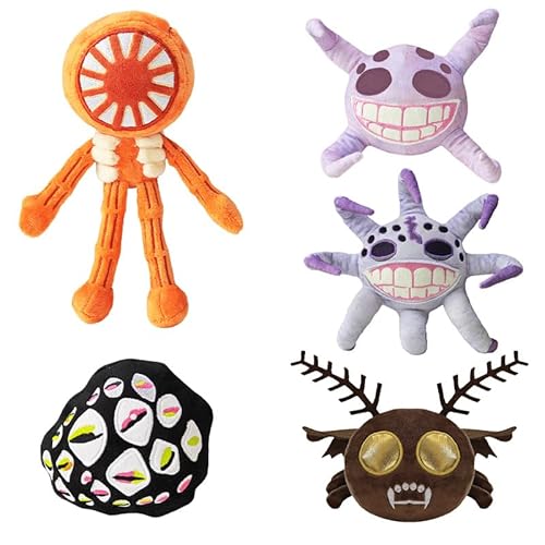 BTJPRWXT Doors Plush Floor 2 Plush, Doors Horror Game Plush Toy, Monster Pillow Stuffed Figure Doll for Kids and Adults, Halloween Christmas Birthday Choice for Boys Girls (5pcs) von BTJPRWXT