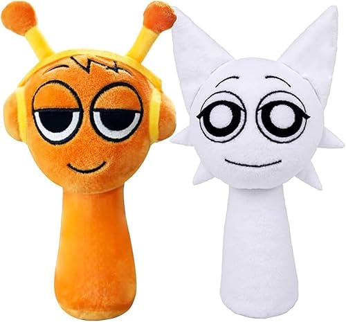 BTJPRWXT Sprunki Plush Doll, Cute Funny Music Game Fans Plush, Super Soft Stuffed Animal Doll Pillows Toy, Christmas Birthday Collectible Gifts for Boys Girls and Fans (2Pcs-a) von BTJPRWXT