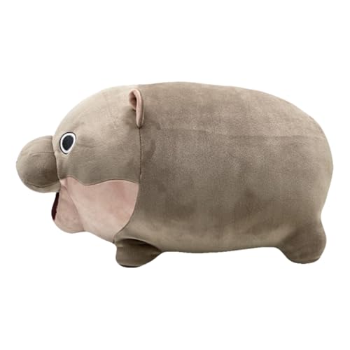 Moo Plush Deng Hippo Plush, Cute Pygmy Hippo Doll, 2024 Deng Hippo Plushies, Soft Cartoon Hippo Animal Plushie Pillows, for Car Home Sofa Bedroom Decoration (Hippo-small Size) von BTJPRWXT