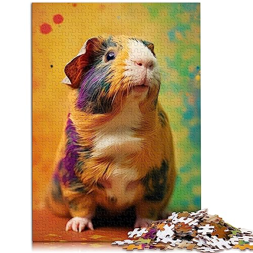 1000 Teile Puzzle für Erwachsene, Meerschweinchen, Tiere, Holzpuzzle für Erwachsene und Kinder ab 12 Jahren, 50 x 75 cm von AITEXI