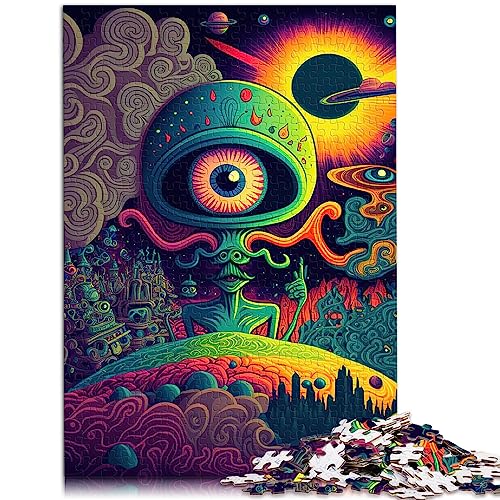 1000-teilige Puzzle-Lernspiele Psychedelische Natur-Holzpuzzles eignen ganze Familie und sind 19,7 x 29,5 Zoll groß von BUBELS