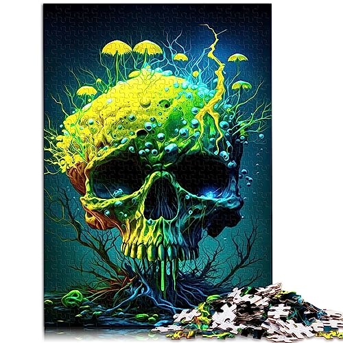 1000-teiliges Puzzle für Erwachsene, Totenkopf-Holzpuzzle für Erwachsene, Geschenke, 19,7 x 29,5 Zoll, Puzzle für Erwachsene von BUBELS