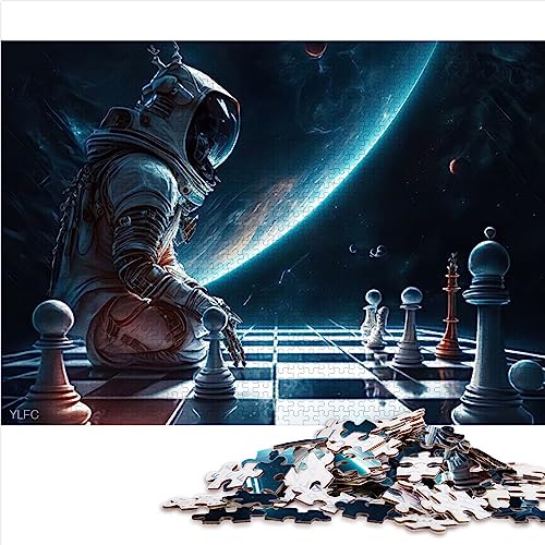 500 gro?e Teile Puzzle für Erwachsene Schach Universum Holzpuzzle Impossible Puzzle 14,96 x 20,47 Zoll von BUBELS