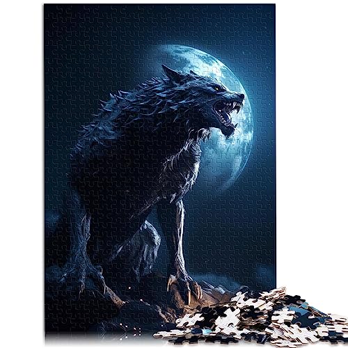 Der Werwolf Puzzles für Erwachsene 1000-teiliges Holzpuzzle Familienpuzzlespiel 50x75cm Puzzles für Erwachsene und Kinder von BUBELS