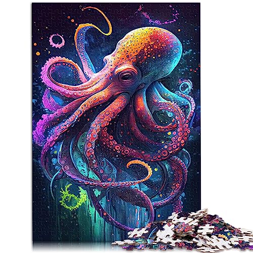 Der intelligente Oktopus, 1000 Puzzleteile für Erwachsene, Premium-Karton, präzise, ineinandergreifende, interessante Puzzles zur Stressreduzierung, 26 x 38 cm von BUBELS