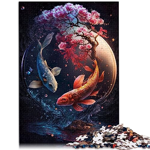 Eine Yin- und Yang-Reise V 500 gro?e Teile Puzzle für Erwachsene Holzpuzzle für Erwachsene und Kinder ab 12 Jahren 14,96 x 20,47 Zoll von BUBELS