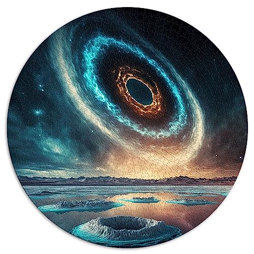 Farben des Weltraumplaneten, 1000-teiliges Puzzle für Erwachsene, kugelförmiges Puzzle, 100% recycelter Karton, 26,5 x 26,5 Zoll von BUBELS