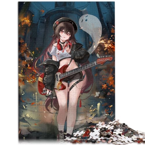 Genshin Impact Hu Tao 1000-teiliges Puzzle für Erwachsene. Holzpuzzle für Erwachsene ganze Familie, 50 x 75 cm von BUBELS