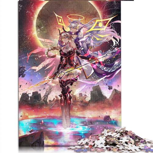 Honkai Impact Kiana Kaslana Puzzles Lernspiele Holzpuzzles Spielspielzeug für Erwachsene Familienpuzzles Geschenk 19,7 x 29,5 Zoll von BUBELS