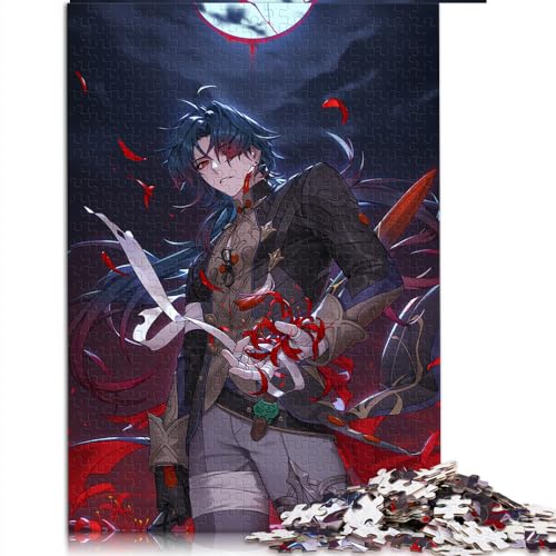 Honkai Star Rail Blade Puzzle 1000 Teile Holzpuzzle Kunstwerk von 19,7 x 29,5 Zoll Puzzles für Erwachsene von BUBELS