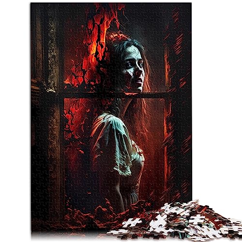 Horror Art Erwachsene 1000-teiliges Puzzle aus 100% recyceltem Karton für Erwachsene und Kinder ab 12 Jahren, 26 x 38 cm von AITEXI