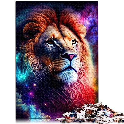 Löwenkunst-Puzzle für Erwachsene, 1000 Teile, Holzpuzzle für Erwachsene und Kinder ab 12 Jahren, 50 x 75 cm von BUBELS