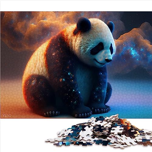 Panda 1000 extra große Puzzleteile, Premium-Recyclingbrett, Erwachsenenpuzzlespiel, Home Art Decor, 10,27 x 14,96 Zoll von AITEXI