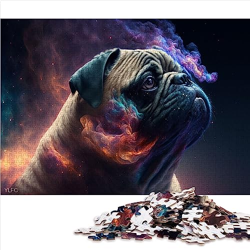 Puzzle 1000 Teile Tier Mops Papppuzzle für Erwachsene Puzzlespiel Home Art Decor 26x38cm Puzzle für Erwachsene Puzzle von BUBELS