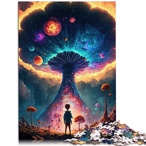 Puzzle 1000 Teile für Erwachsene, Fantasielandschaft, Holzpuzzle, Stressabbau, Aufenthalt, Zeit totschlagen, 14,96 x 20,47 Zoll von BUBELS