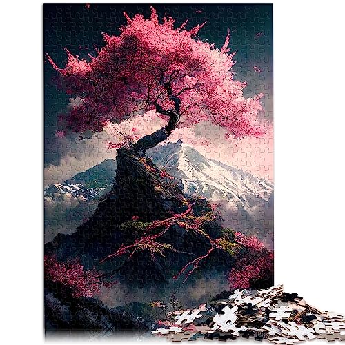 Puzzle 1000 Teile für Erwachsene, japanische Kirschblüten, Holzpuzzle für Erwachsene und Kinder ab 12 Jahren, 50 x 75 cm von BUBELS