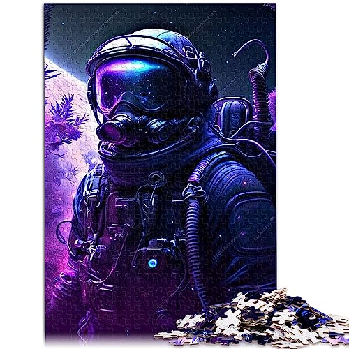 Puzzle 500 Teile Astronaut Holzpuzzle für Erwachsene Geschenke 38x52cm Puzzle für Erwachsene von BUBELS